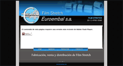 Desktop Screenshot of euroembal.com